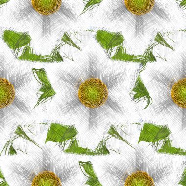 Arka planda çiçekler olan kusursuz desen