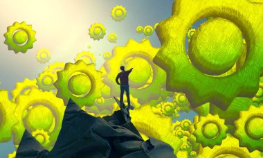 yeşil ve sarı arkaplan