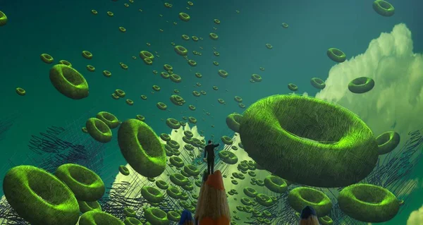 metin için alanı olan soyut kavramsal yaratıcı arkaplan 