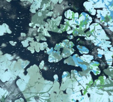 Metin için yeri olan boya lekeleriyle soyut arkaplan  