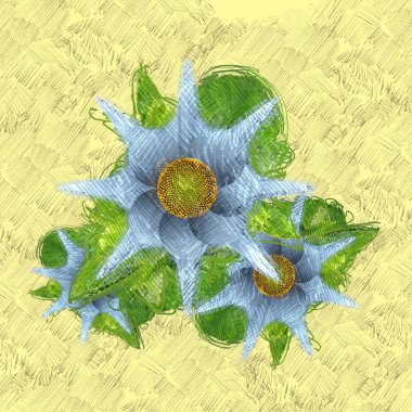 Çiçeklerle soyut arkaplan