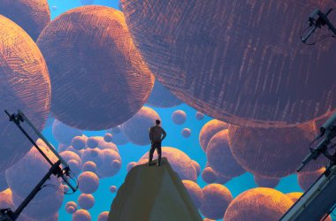 Sahilde gün batımı