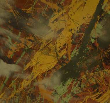 metin için alan ile arka planda soyut renkli lekeler