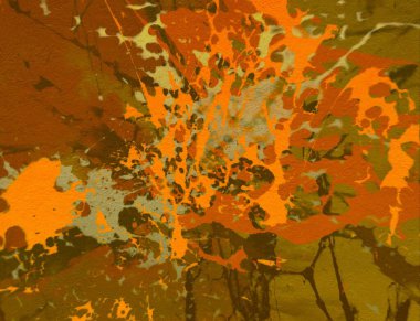 Metin için yeri olan boya lekeleriyle soyut arkaplan