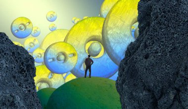 renkli ve sarı ayı