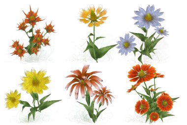 Çiçeklerle kusursuz desen