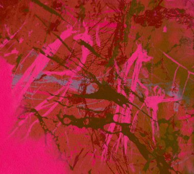 Metin için yeri olan boya lekeleriyle soyut arkaplan