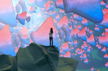 bayrak ile renkli arka plan