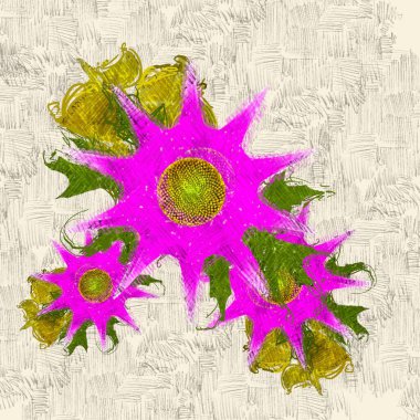 Çiçekli suluboya arkaplan