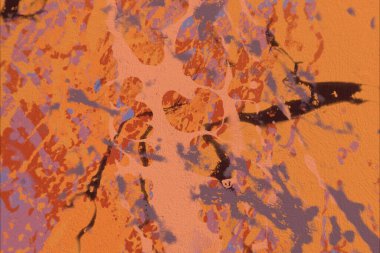 Metin için yeri olan boya lekeleriyle soyut arkaplan