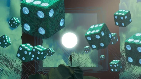 Abstract Conceptual Creative Background Space Text — Stock Photo, Image