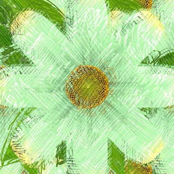 Seamless Pattern Flowers Background — Stock Photo, Image