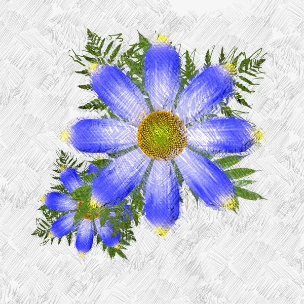 Eskipli arka planda dağınık grungy çiçekler