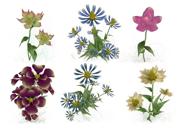 Çiçeklerle kusursuz desen