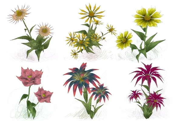 Çiçeklerle kusursuz desen