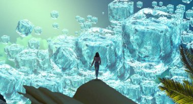 içinde bir kadınvrouw in een jurk