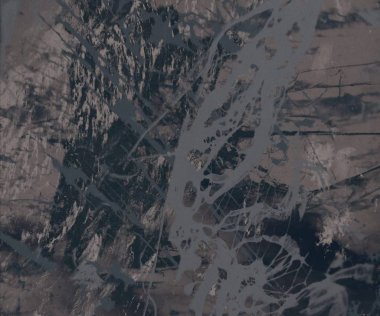 Metin için yeri olan boya lekeleriyle soyut arkaplan