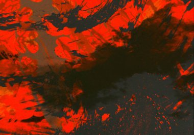 Metin için yeri olan boya lekeleriyle soyut arkaplan