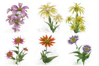 Çiçeklerle kusursuz desen