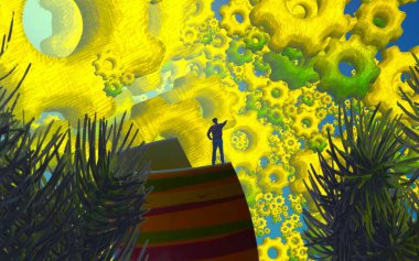 Arka plan Christmas ağacının