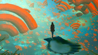 Suluboya ile arka plan