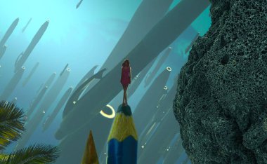 Geceleyin yılbaşı ağacı