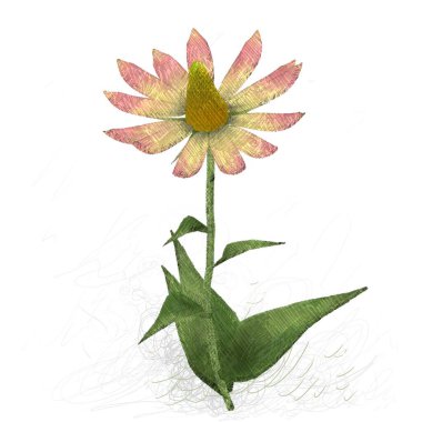 Beyaz arka planda izole çiçek