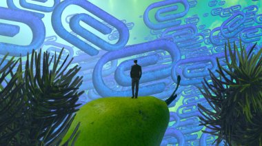 noel ve yeşil arka plan