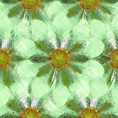 Arka planda çiçekler olan kusursuz desen