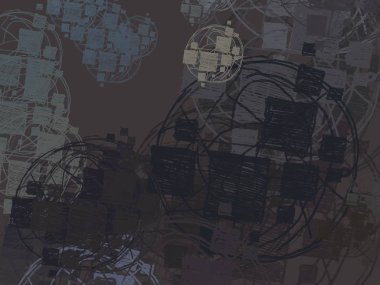 kopya alanı ile soyut dijital arka plan 