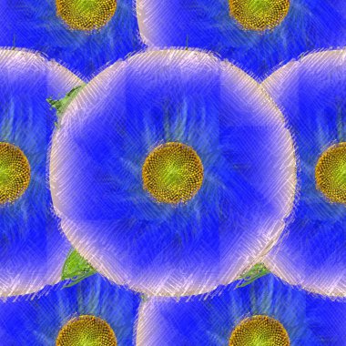 Arka planda çiçekler olan kusursuz desen