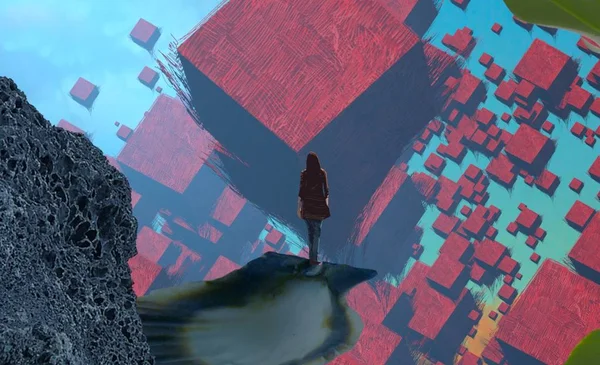 Soyut sanat dokusu. Renkli doku. Modern sanat eserleri. Renkli görüntü. Modern sanat. Çağdaş sanat.