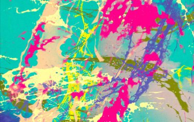 metin için alan ile arka planda soyut renkli lekeler