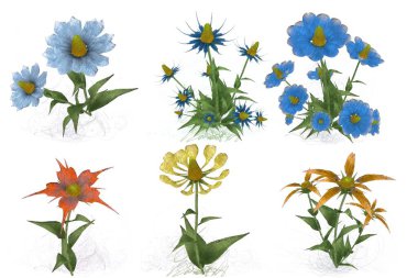 Çiçeklerle kusursuz desen