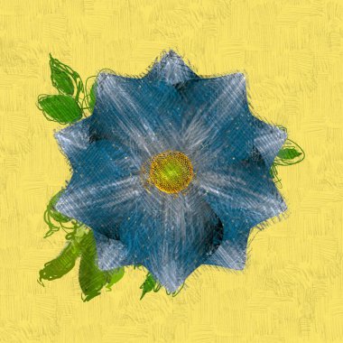 Beyaz bir arka plan üzerinde renkli çiçekler