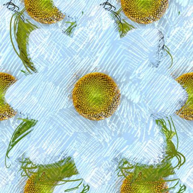 Arka planda çiçekler olan kusursuz desen