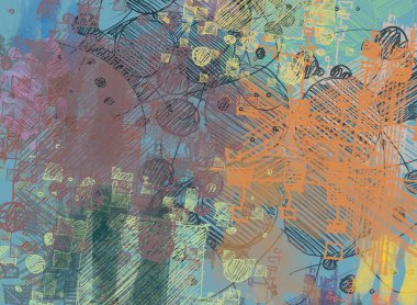 kopya alanı ile soyut dijital arka plan 