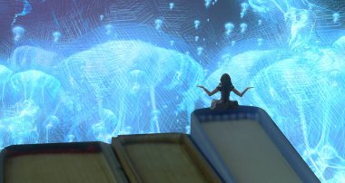 metin için alanı olan soyut kavramsal yaratıcı arkaplan 