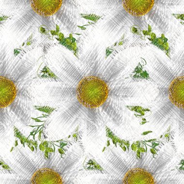 Dağınık tarzda çiçek çizim, grungy arka plan.