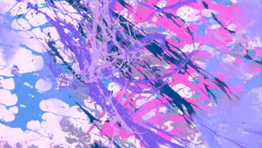 Metin için yeri olan boya lekeleriyle soyut arkaplan  