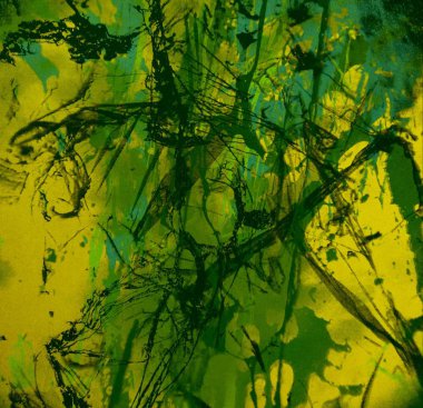 Metin için yeri olan boya lekeleriyle soyut arkaplan 