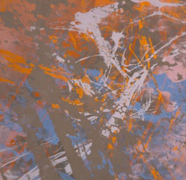 Metin için yeri olan boya lekeleriyle soyut arkaplan