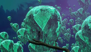 mavi ve beyaz balık