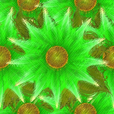 Arka planda çiçekler olan kusursuz desen