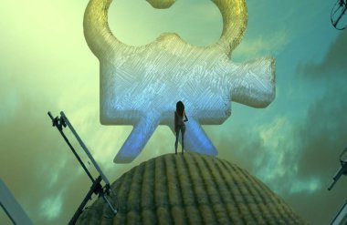 şemsiye ile vintage adam