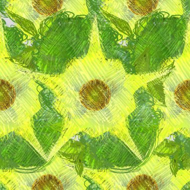 Arka planda çiçekler olan kusursuz desen