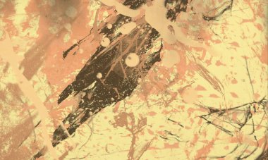 Metin için yeri olan boya lekeleriyle soyut arkaplan