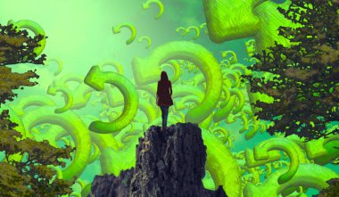 soyut renkli arkaplan, alanı kopyala