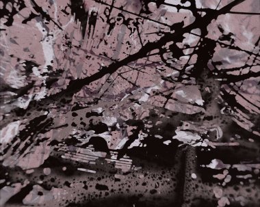 Metin için yeri olan boya lekeleriyle soyut arkaplan