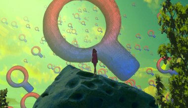 yeşil arka plan üzerinde vektör